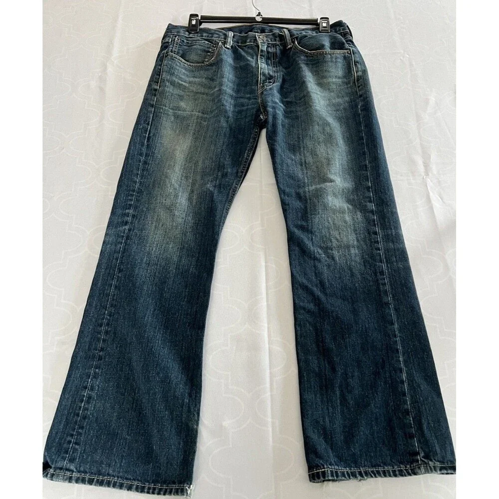 Levi’s 527 Denim Jeans Men’s 36x30 Slim Bootcut Blue Dark Wash